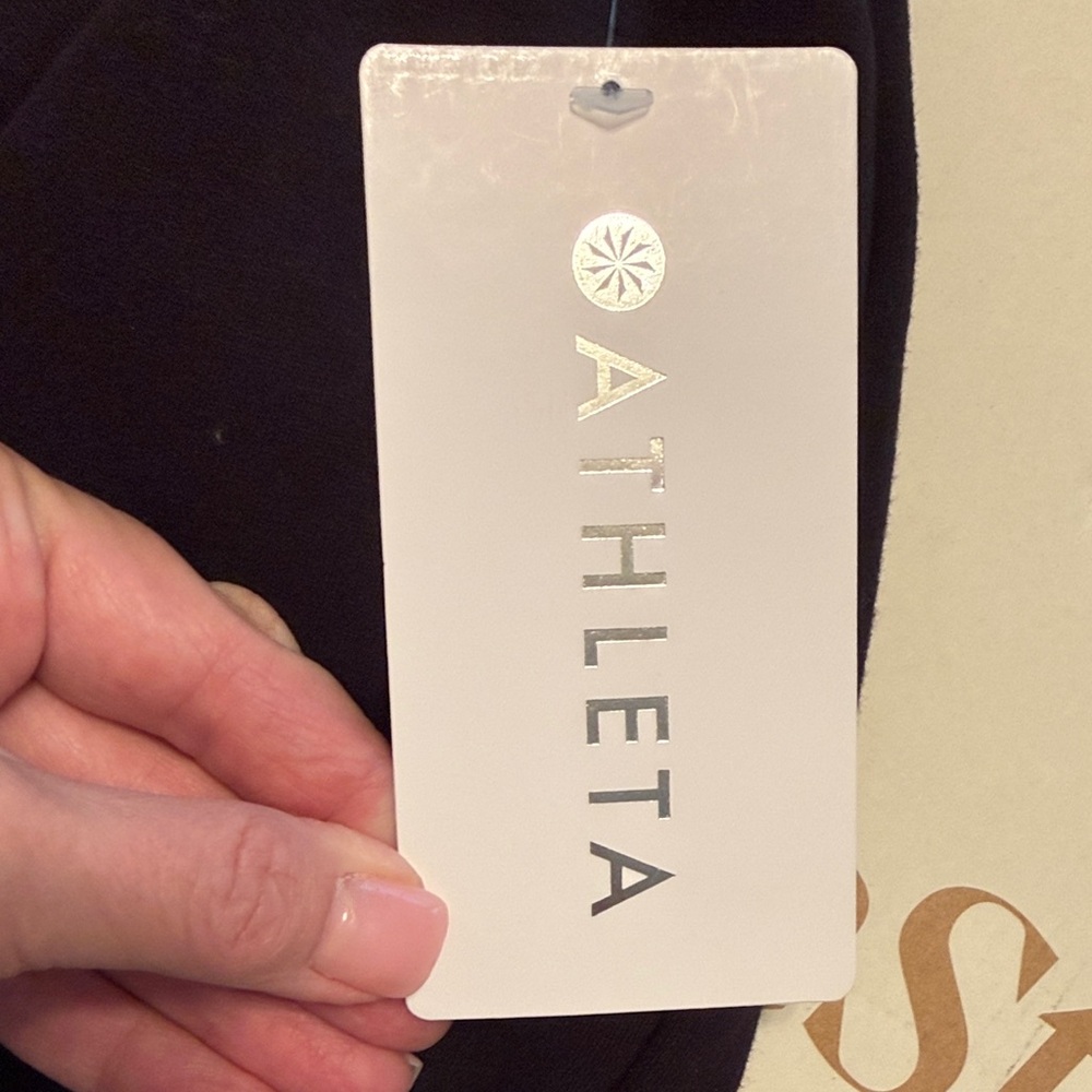 Athleta Black Easy Fleece Cargo Pants - Picture 5 of 6